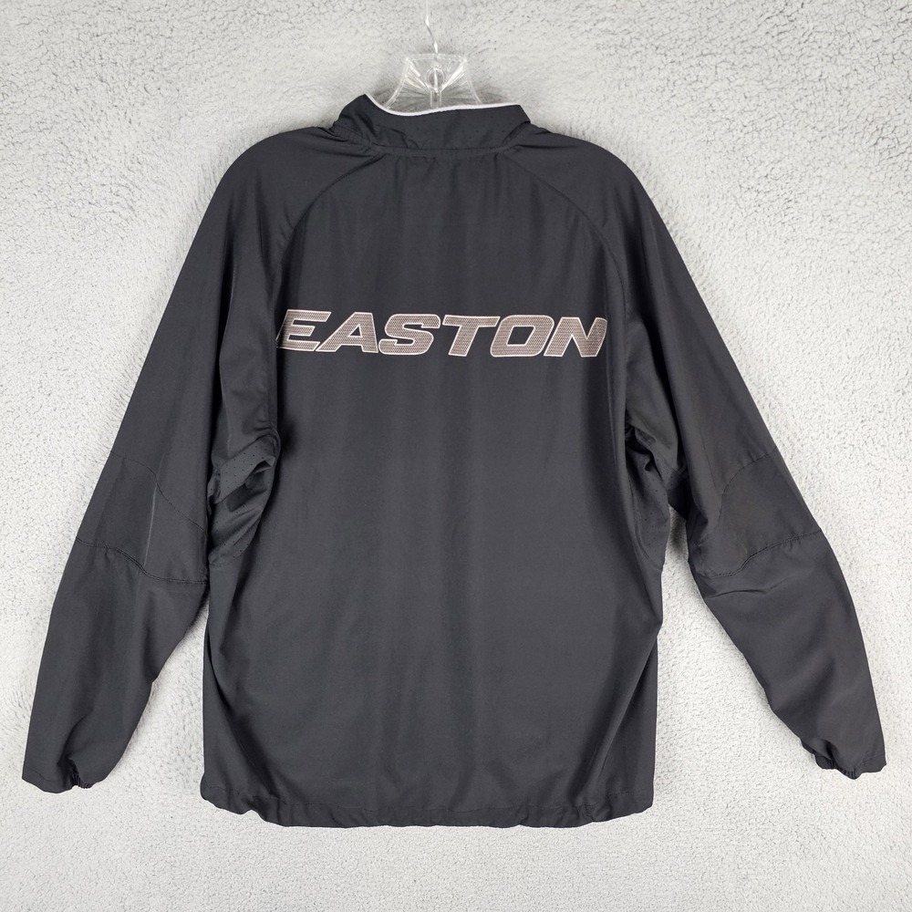 Easton Full Zip Jacket Mens Medium Windbreaker Performance Stretch Baseball‎